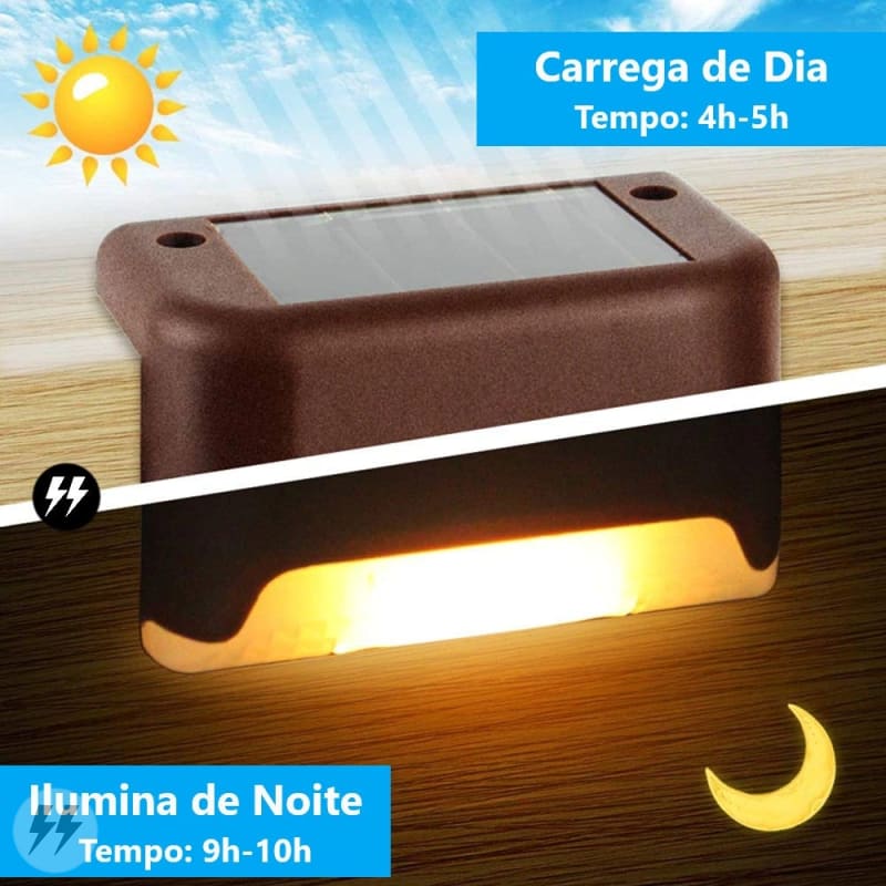 Iluminação Solar Externa Luminária Para Jardim Energy Outdoor 070