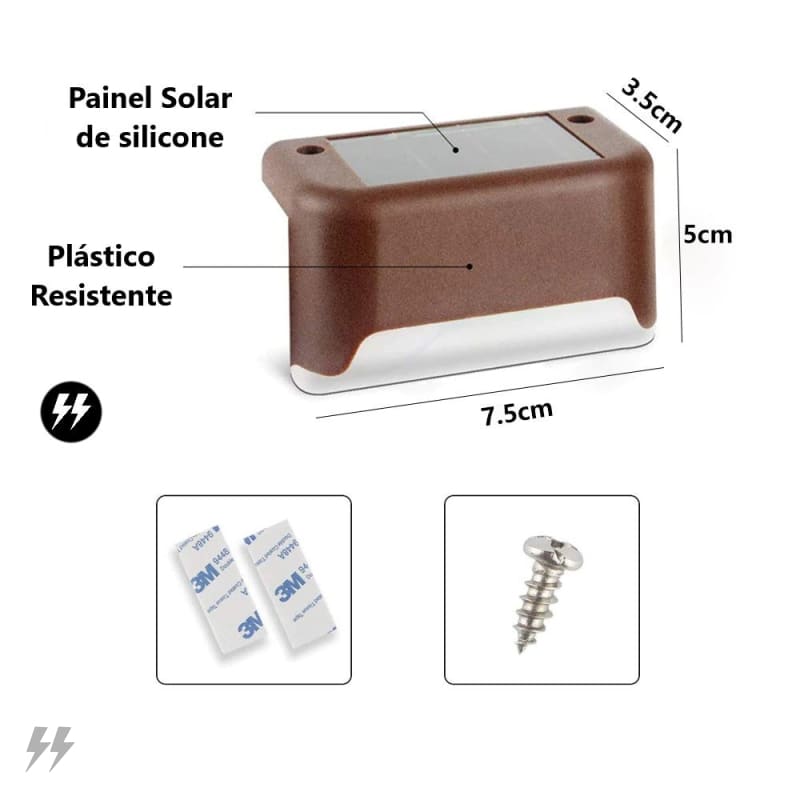 Iluminação Solar Externa Luminária Para Jardim Energy Outdoor 070