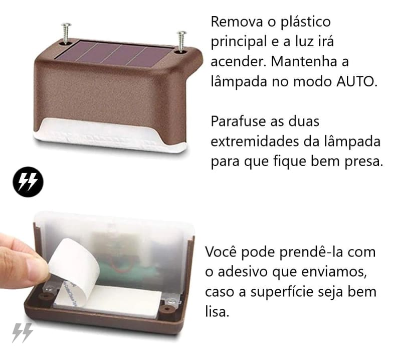 Iluminação Solar Externa Luminária Para Jardim Energy Outdoor 070