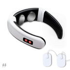 Massageador De Pescoço Cervical Elétrico Portátil Branco Saude 004