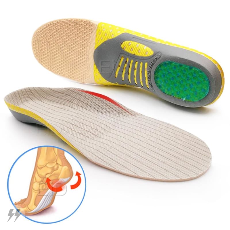 Palmilha Ortopédica Bilateral Para Tênis Gel Amortecedor Premium M (33 Ao 38)
