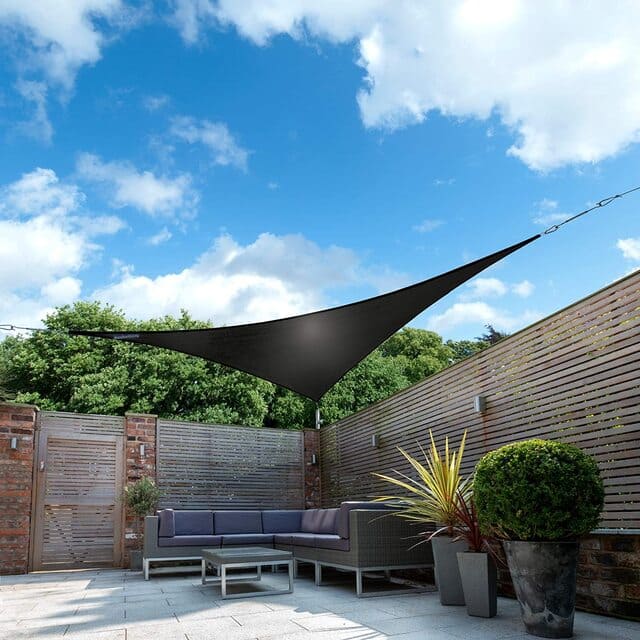 Toldo Impermeável Para Cobertura em Área Externa triangular preto